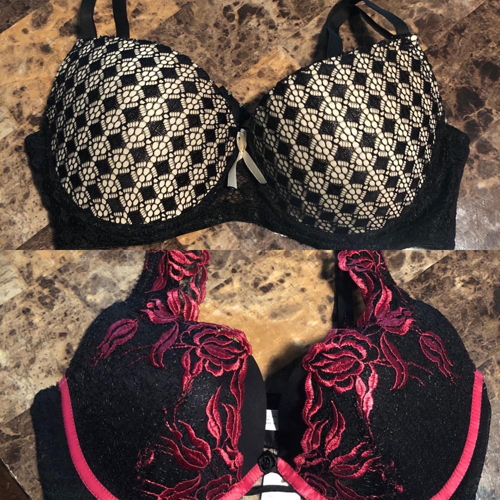 TWO Bras New 34C La Vie en Rose